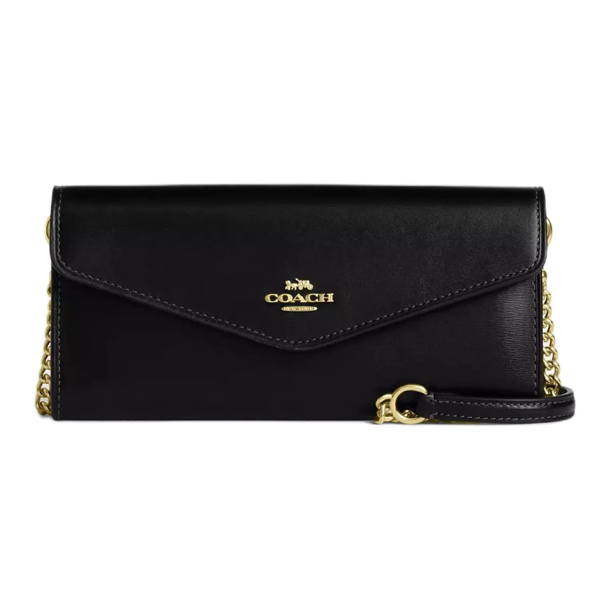 COACH Klare Calfskin Wallet, Shoulder Bag, Crossbody Bag Small Women's Black
