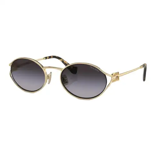 Miu Miu logo-plaque oval-frame sunglasses