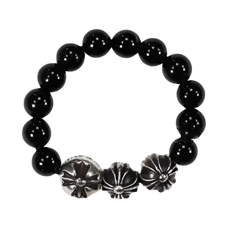 Chrome Hearts Obsidian Rings Unisex Black
