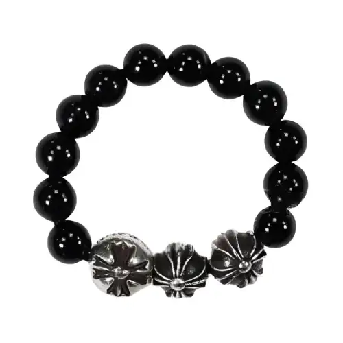 Chrome Hearts Obsidian Rings Unisex Black