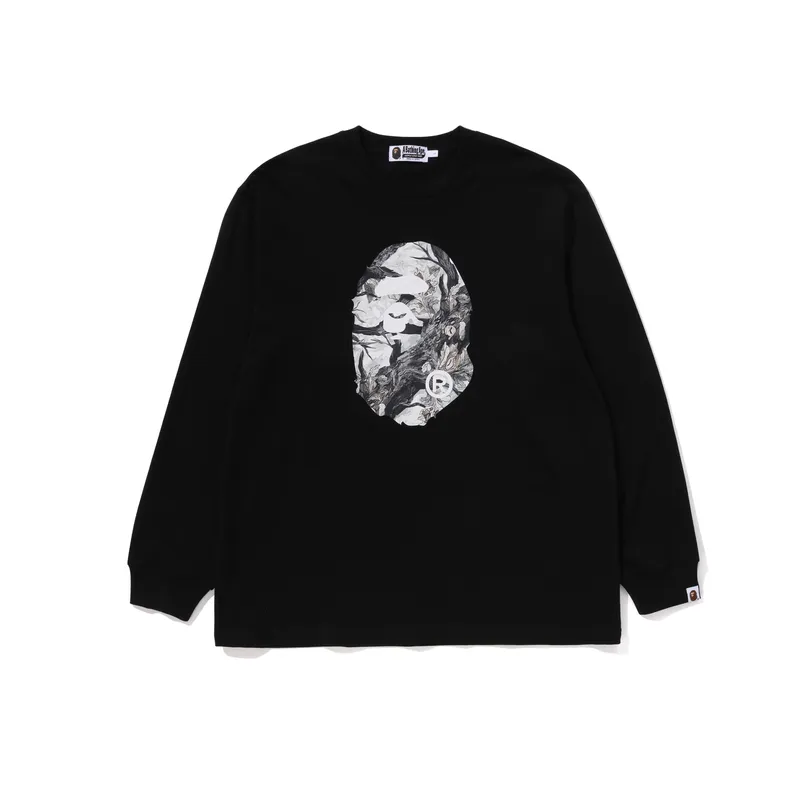 A Bathing Ape graphic-print long-sleeve T-shirt