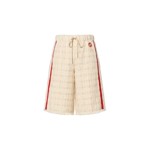 GUCCI Gg Logo Embroidered Tweed Shorts