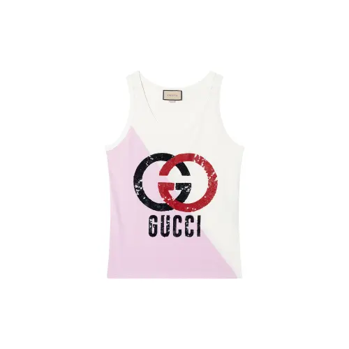 GUCCI Logo Printed Sleeveless Top
