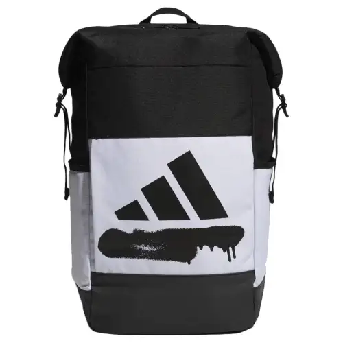 Adidas Polyester Sports Backpack Men's Black White
