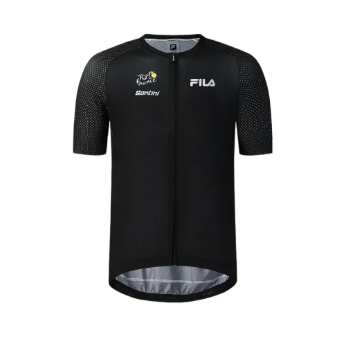 FILA CYCLING Knitwear Men's Black Crew Neck Moderate Other