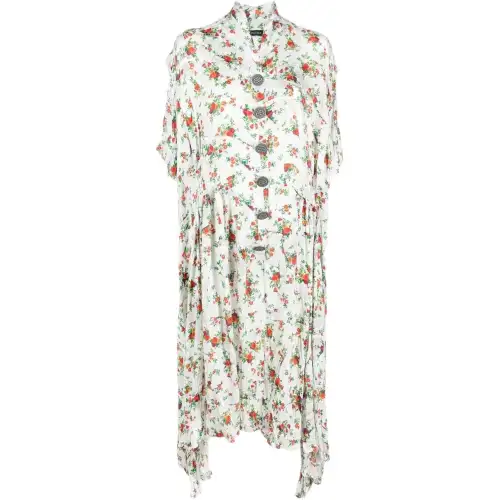 floral-print midi dress