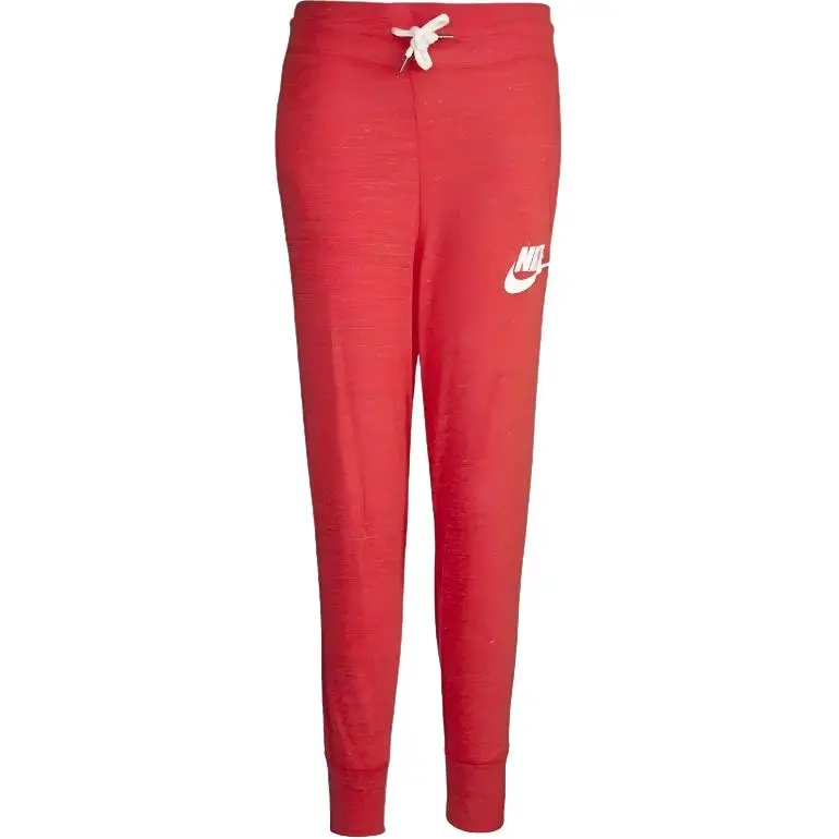 Nike Sports Pants Women's Orange Red Moderate Cuffed Pants