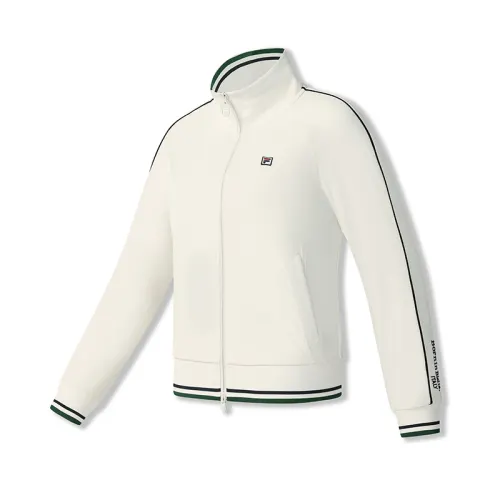 FILA Tennis Jackets Women's Heron White Stand Collar Moderate Other