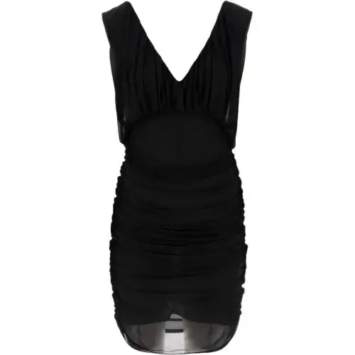 Saint Laurent Draped Sleeveless Dress