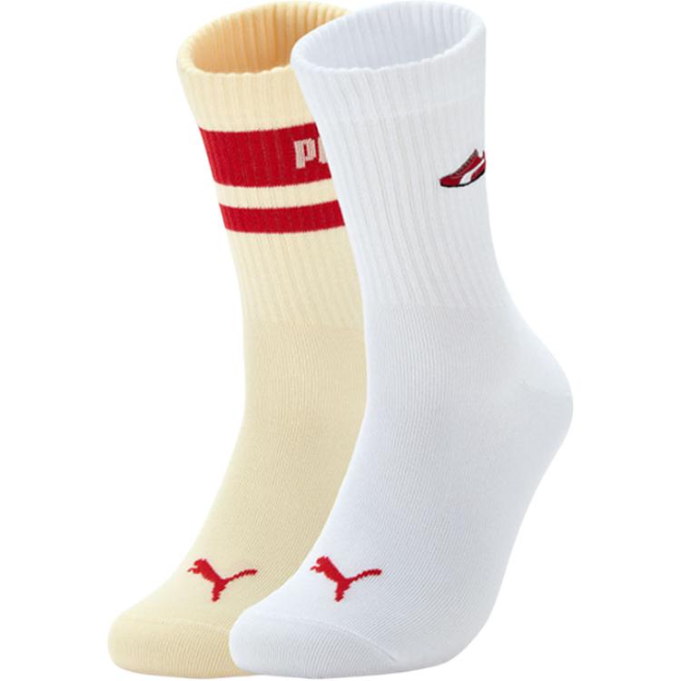 PUMA Mid Calf Socks Unisex 2 Pack
