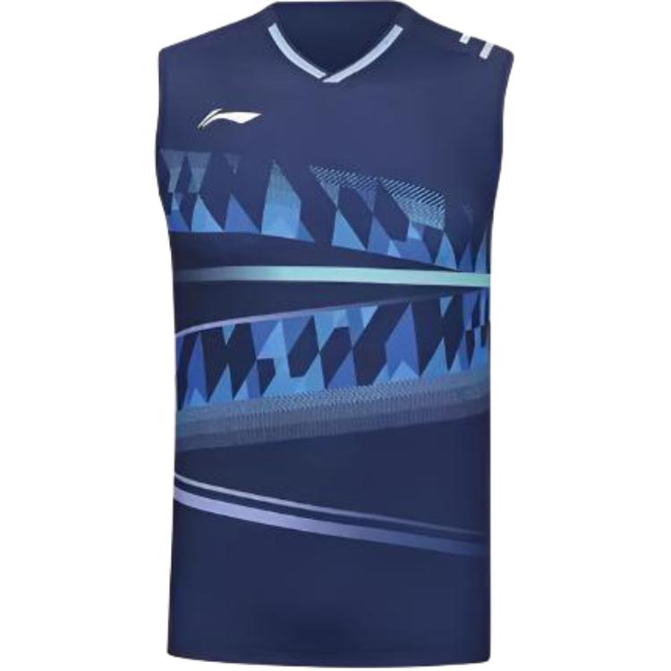 Li Ning Basketball Jerseys Men’s Dark Ship Blue Moderate Straight Fit