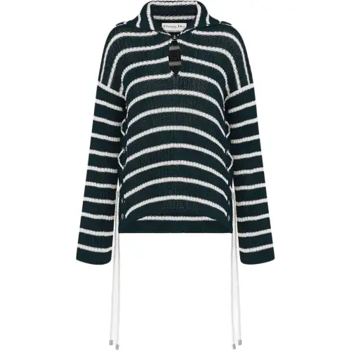 Christian DIOR Mariniere Striped Knitted Top