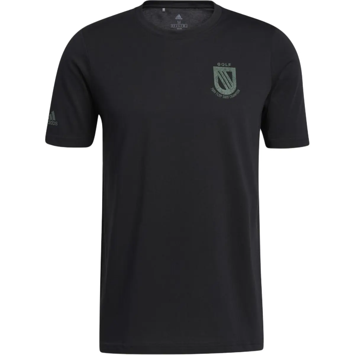 Adidas T-Shirts Men's Black Crew Neck Moderate Straight Fit