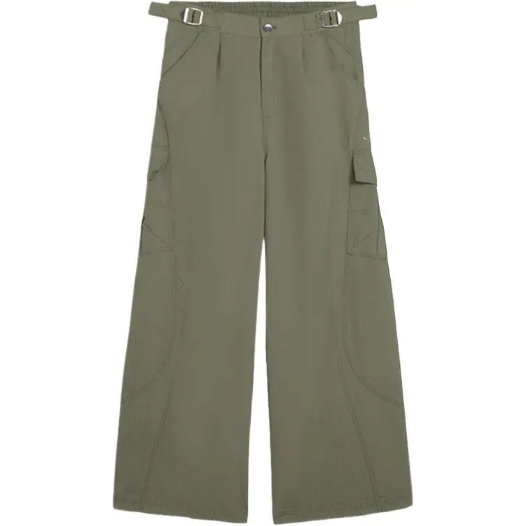 PUMA Casual Pants Men's Green Moderate Wide Leg Pants