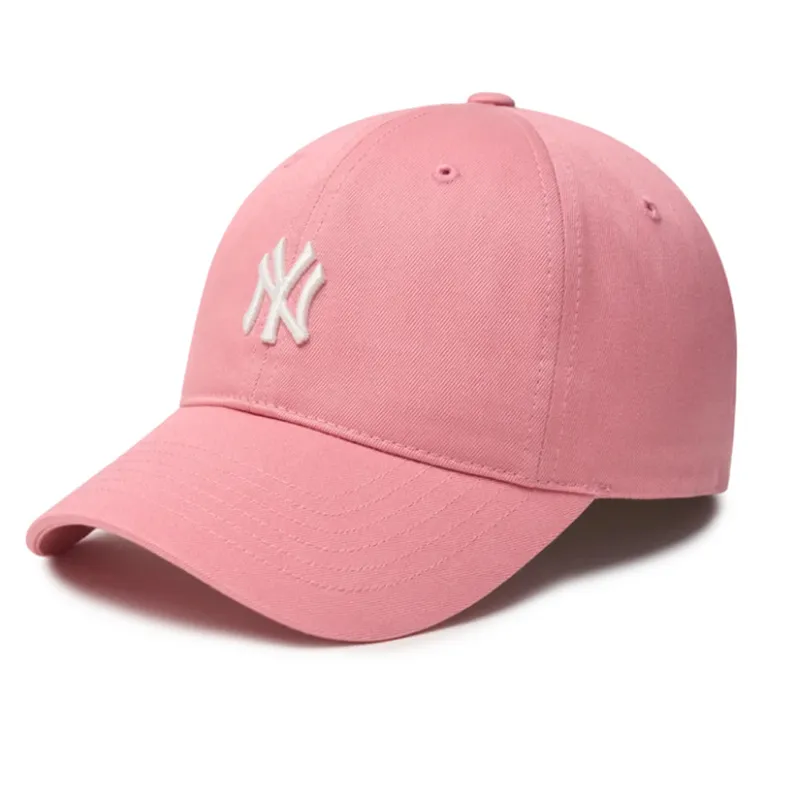 MLB Embroidered Pattern Cotton, Polyester Baseball Caps Unisex Pink