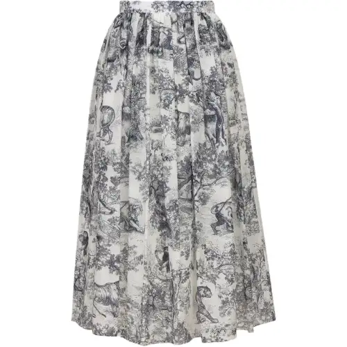DIOR Casual Long Skirts Women's Multicolor Moderate Mid Length Other
