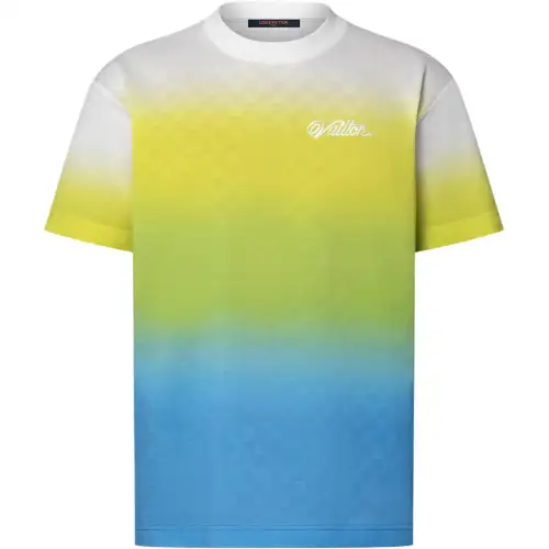 LOUIS VUITTON Damier Gradient Jacquard Cotton T shirt