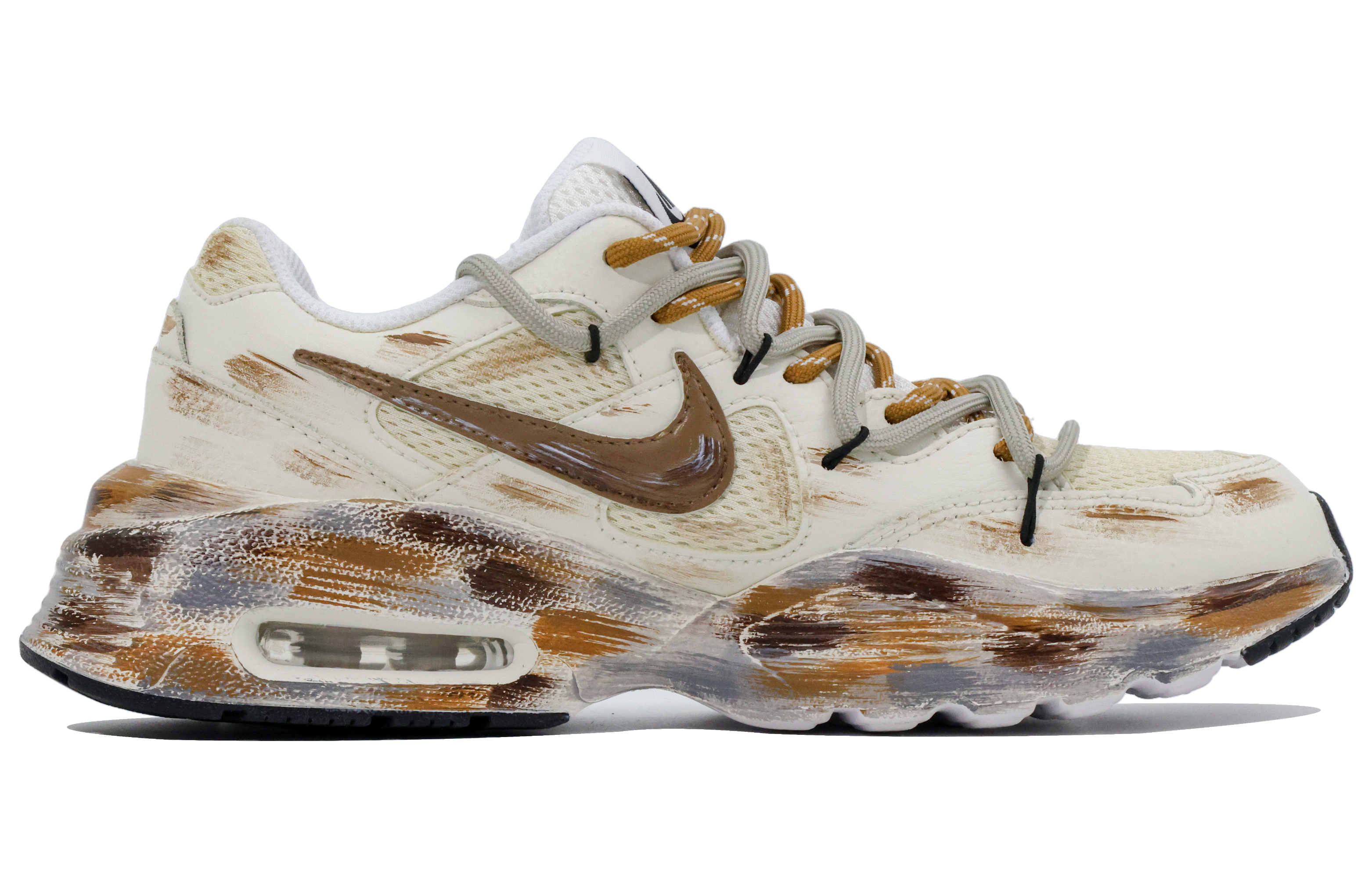 Nike Air Max Fusion Low top Casual Running Shoes Women’s White Yellow
