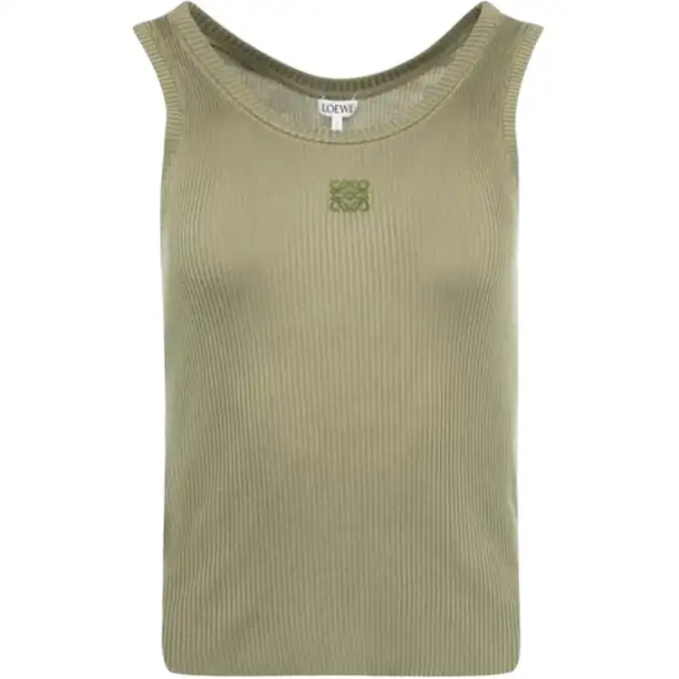 LOEWE Anagram Tank Top 'Khaki Green'