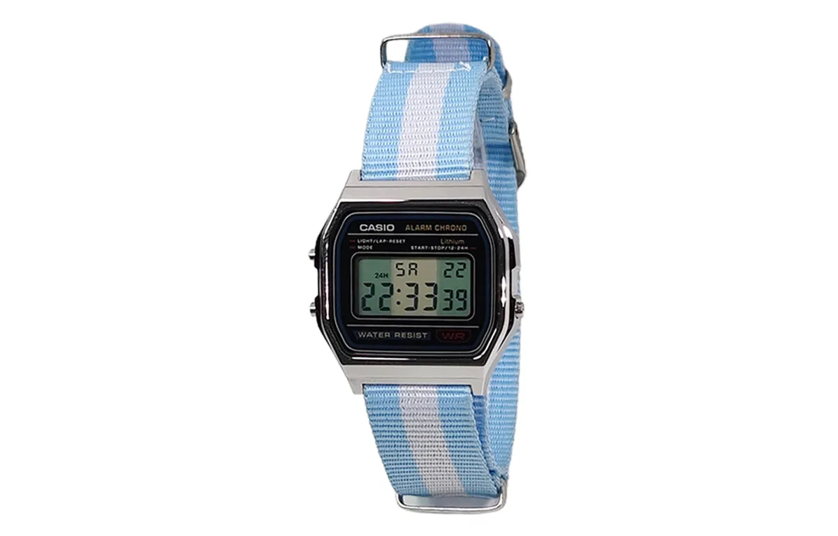 CASIO Custom Collection Quartz Movement Nylon Strap Watch Men's Watches Black Dial