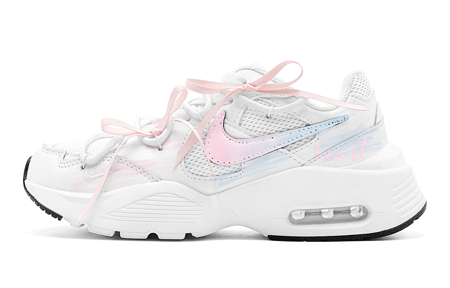 Nike Air Max Fusion Abrasion Resistant, Breathable, Lightweight Low top Running Shoes Women’s Pink Blue
