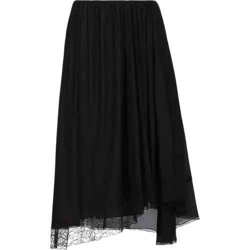 Balenciaga SS23 Casual Long Skirt Slim Fit Women's Black