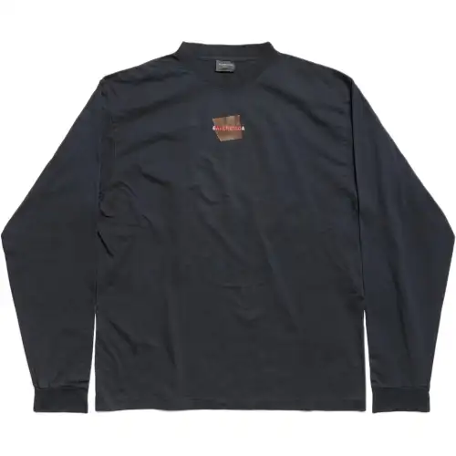 Balenciaga T Shirt Regular Fit Men's Black