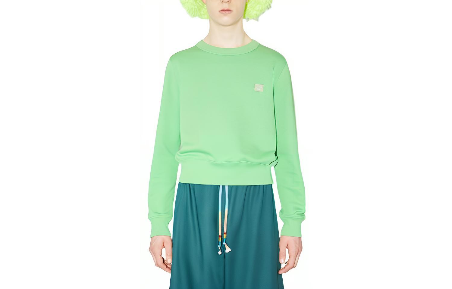 Свитшот Acne Studios Face (зеленый)
