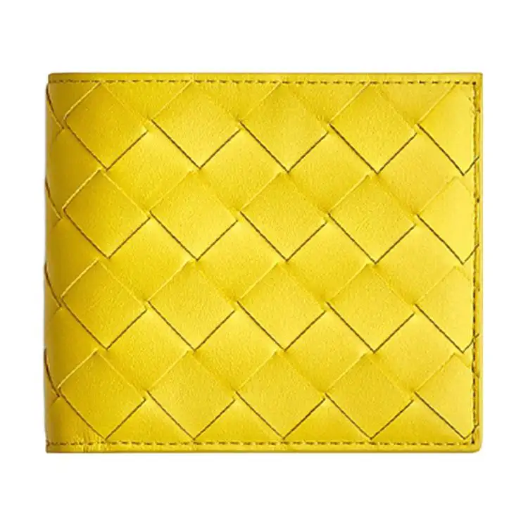 Bottega Veneta Bottega Veneta Luggage Collection Cow Leather Wallet Men's Yellow