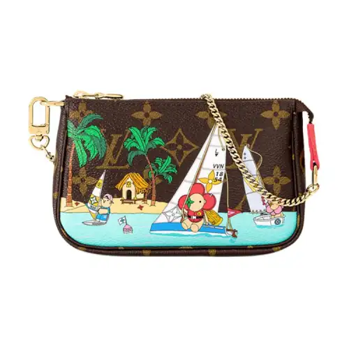 LOUIS VUITTON Pochette Accessoires Wallet On Chain
