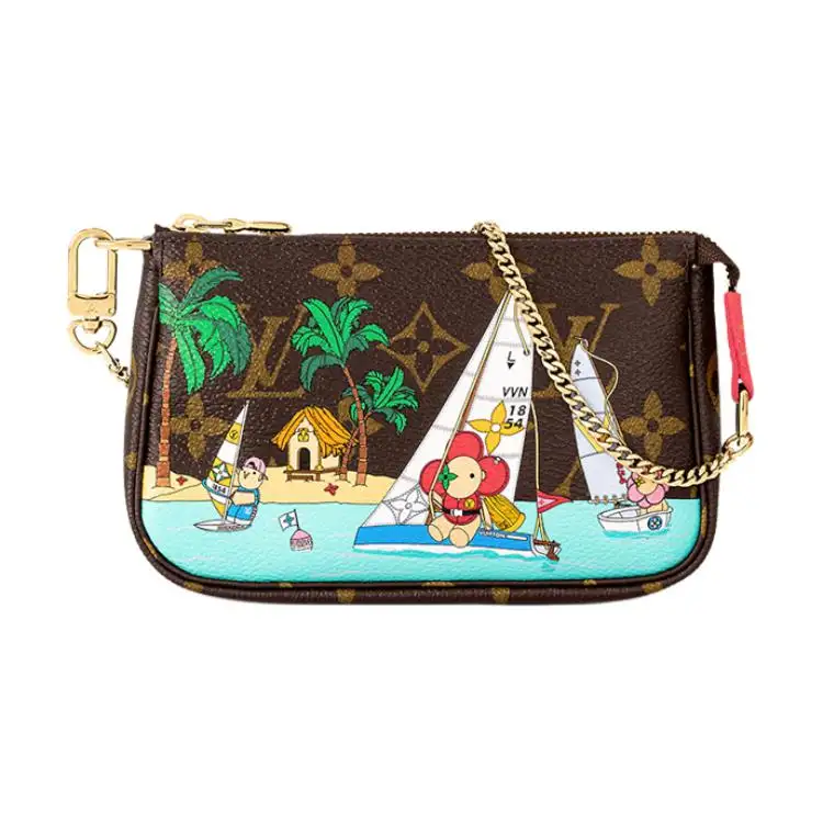 LOUIS VUITTON Pochette Accessoires Wallet On Chain