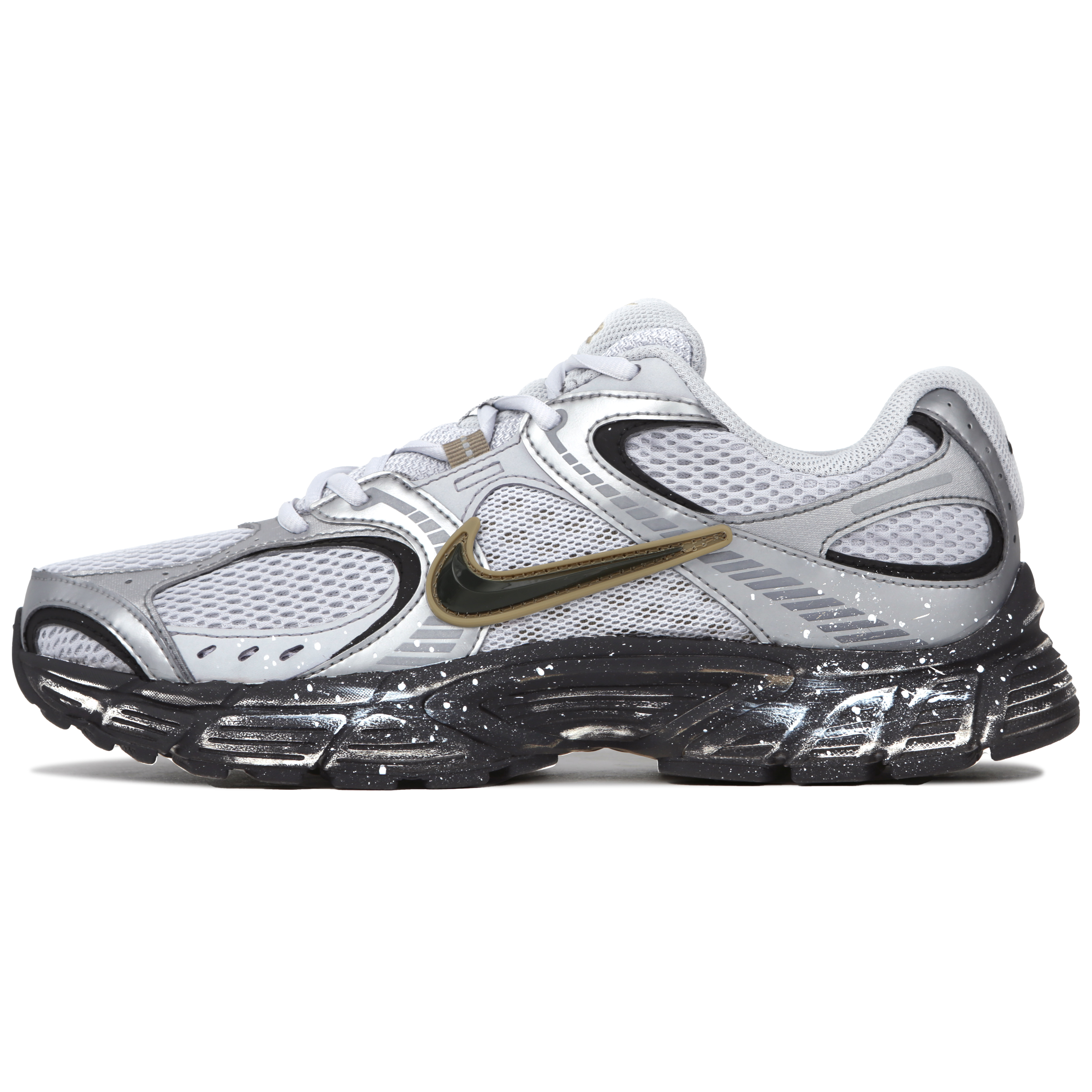 Nike V5 RNR Cushioning Abrasion Resistant Cushioning, Wear Resistant Low top Running Shoes Unisex Silver Gray