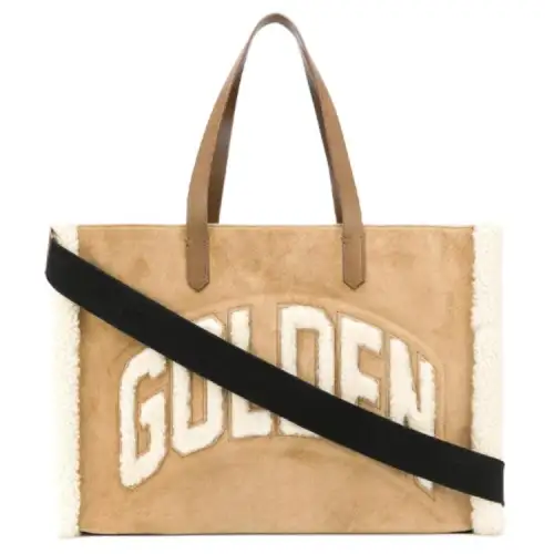 Golden Goose Deluxe Brand Logo Detailed Strapped Tote Bag