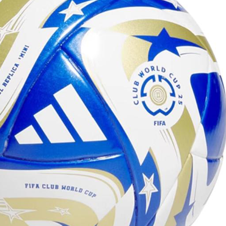 Adidas Size 1 Mini Soccer Ball Unisex Blue White Gold