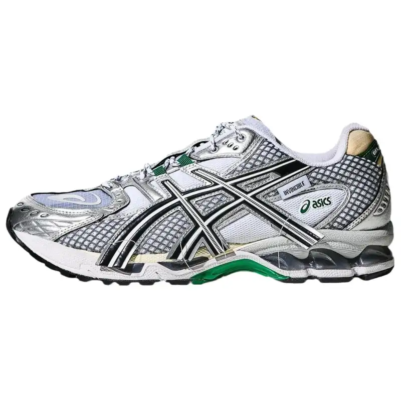 INVINCIBLE® x ASICS GEL Nimbus 10.1 Abrasion Resistant Low top Casual Shoes Unisex White Green
