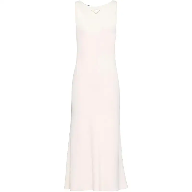 PRADA SS23 Sleeveless Dress Women's White