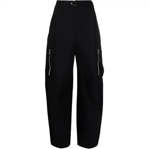 Bottega Veneta Belted Cargo Trousers Black