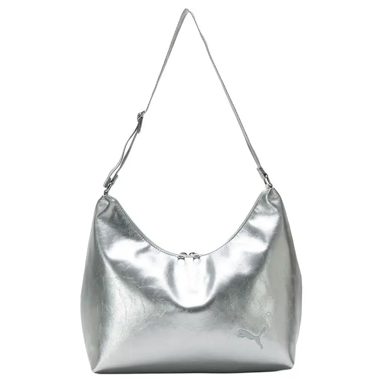PUMA Artificial Leather Handbag, Shoulder Bag Women's Silver