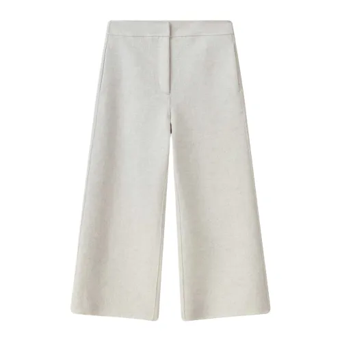 FILA Casual Pants Women's Oat Heather Gray Moderate Straight Fit Pants
