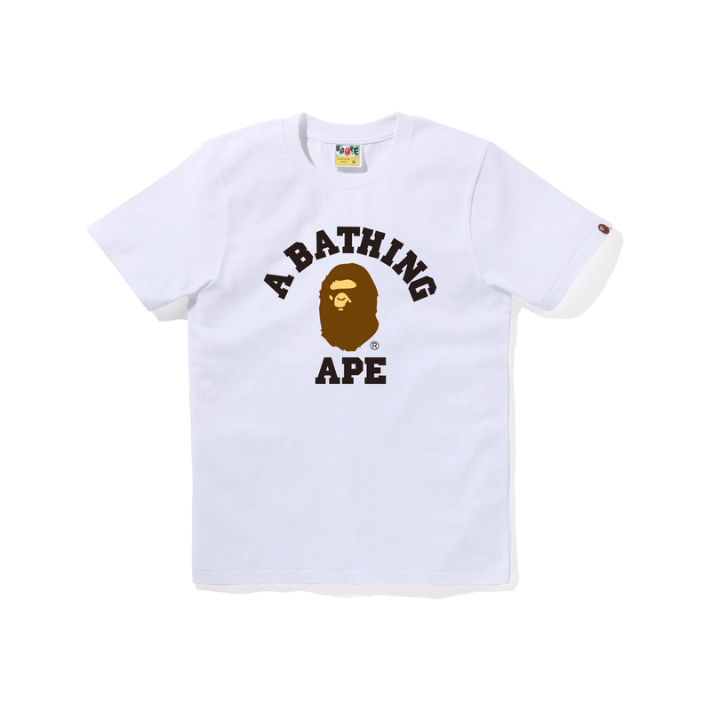 Женская футболка A BATHING APE Head T-Shirt (белая) — Зеленый — фото 5