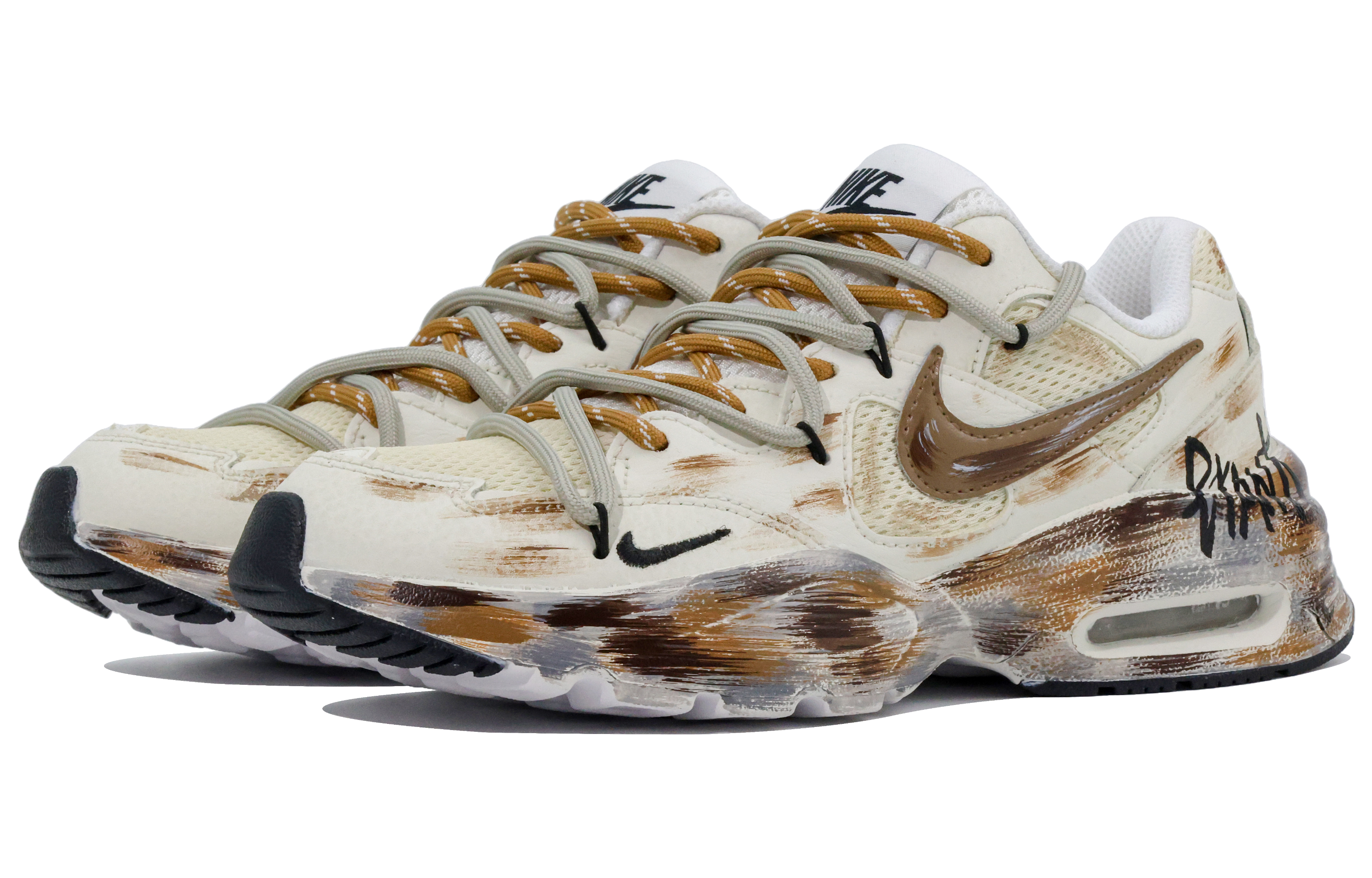 Nike Air Max Fusion Low top Casual Running Shoes Women’s White Yellow