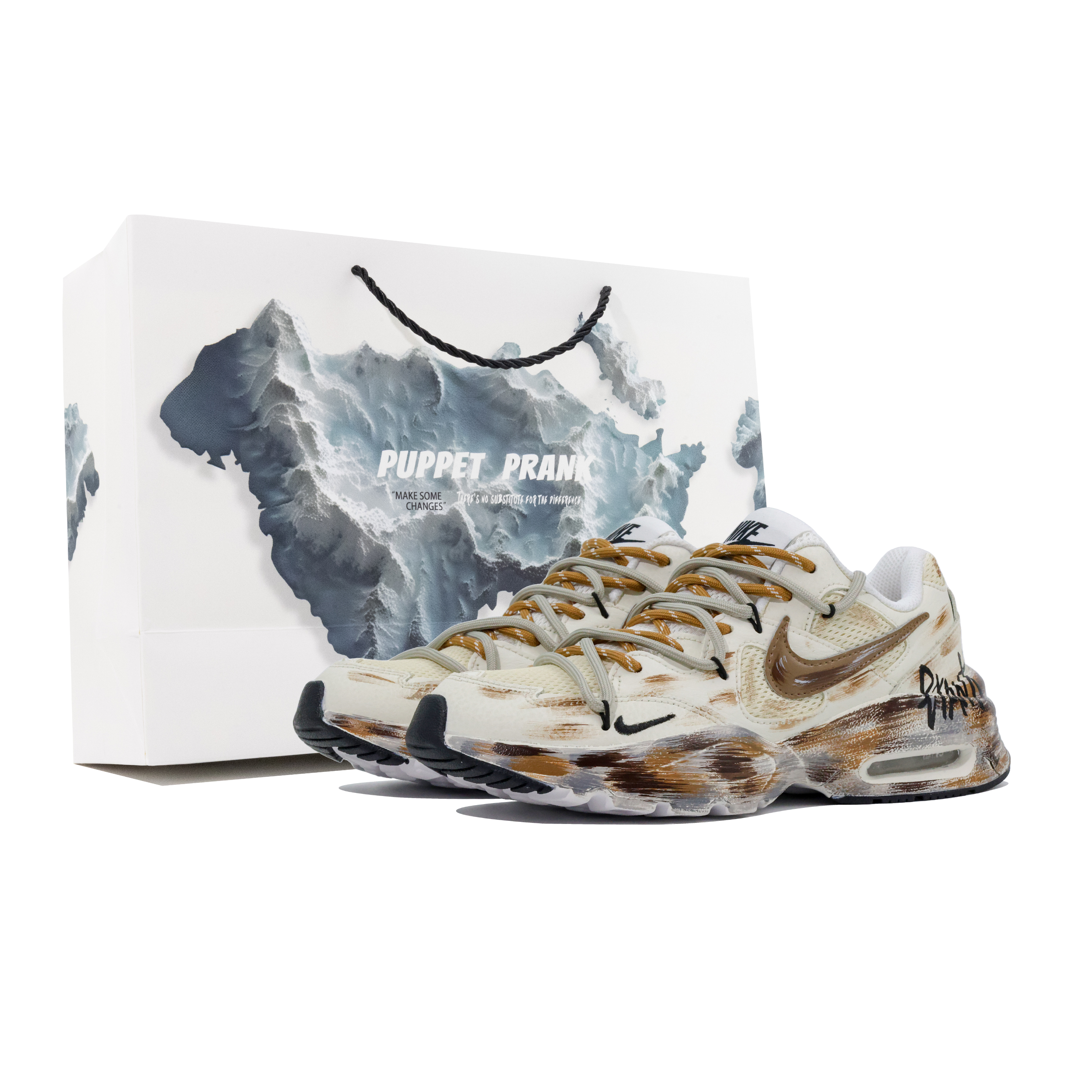 Nike Air Max Fusion Low top Casual Running Shoes Women’s White Yellow