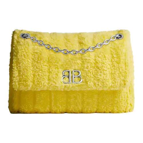 Balenciaga Polyester Handbag, Shoulder Bag Women's Yellow
