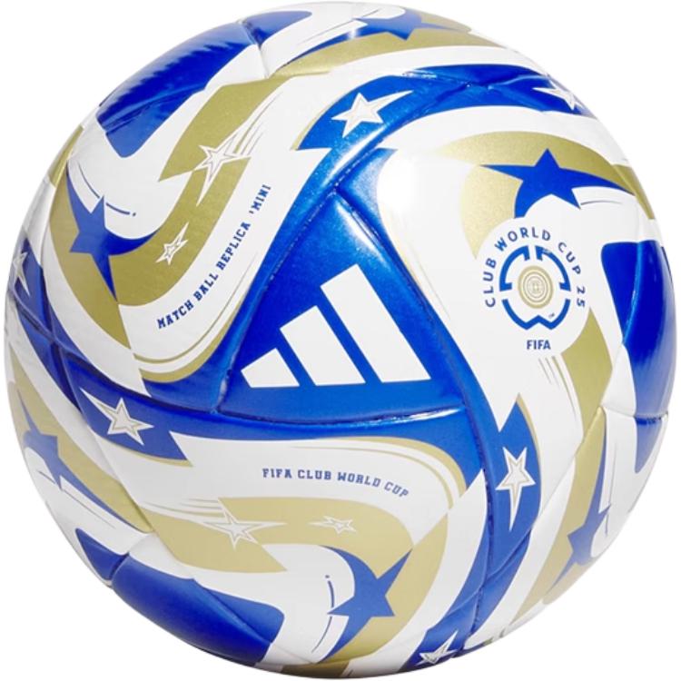 Adidas Size 1 Mini Soccer Ball Unisex Blue White Gold