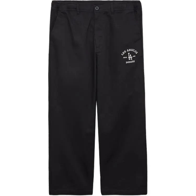 New Era Casual Pants Unisex Black Moderate Straight Fit Pants