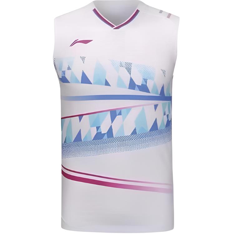 Li Ning Basketball Jerseys Men’s Standard White Moderate Straight Fit