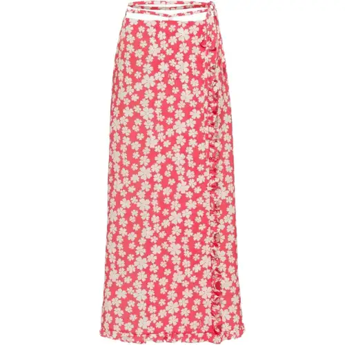 MIU MIU Casual Long Skirt Women's Red