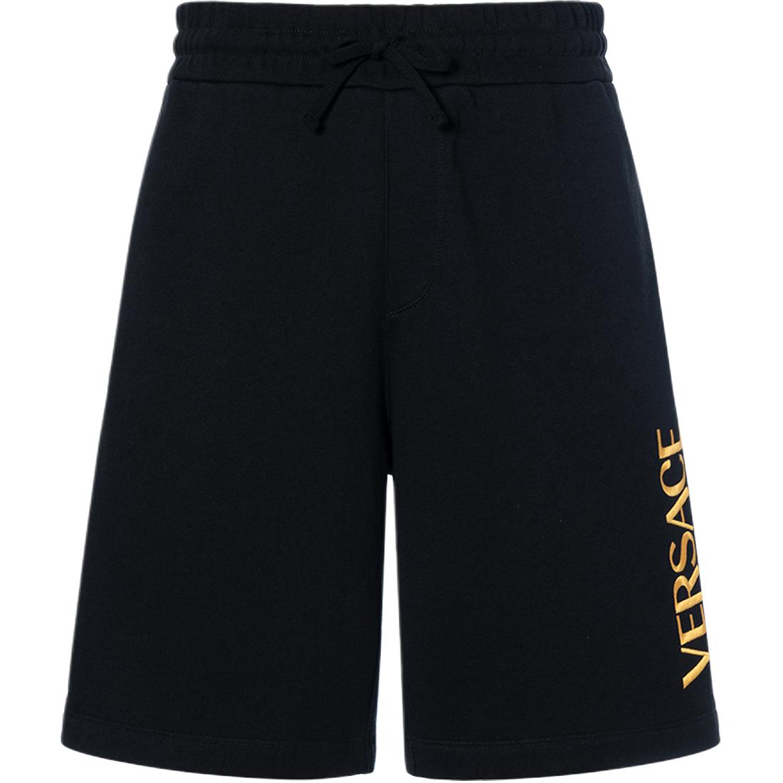 Мужские шорты Versace Logo (черные)