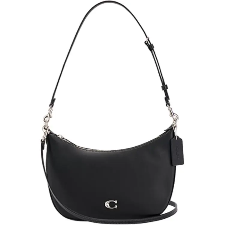 COACH Cow Leather Crossbody Bag Shoulder Bags Medium Women's Black