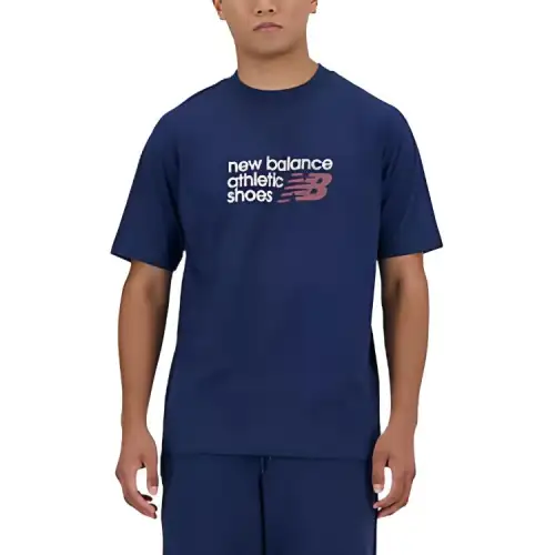 New Balance T Shirt Men's Marine Blue
